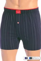 %100 Pamuk Erkek Boxer Süprem  ÖTS 2652 Lacivert detay görünüm